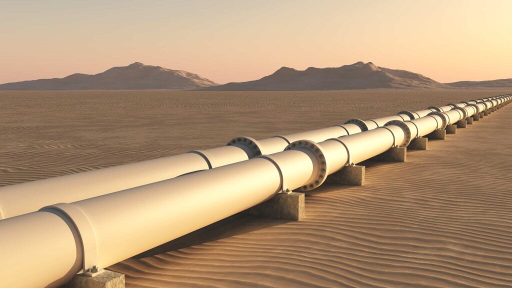 Die Grafik veranschaulicht eine Gas Pipeline als Titelbild für den Gaspreisvergleich.