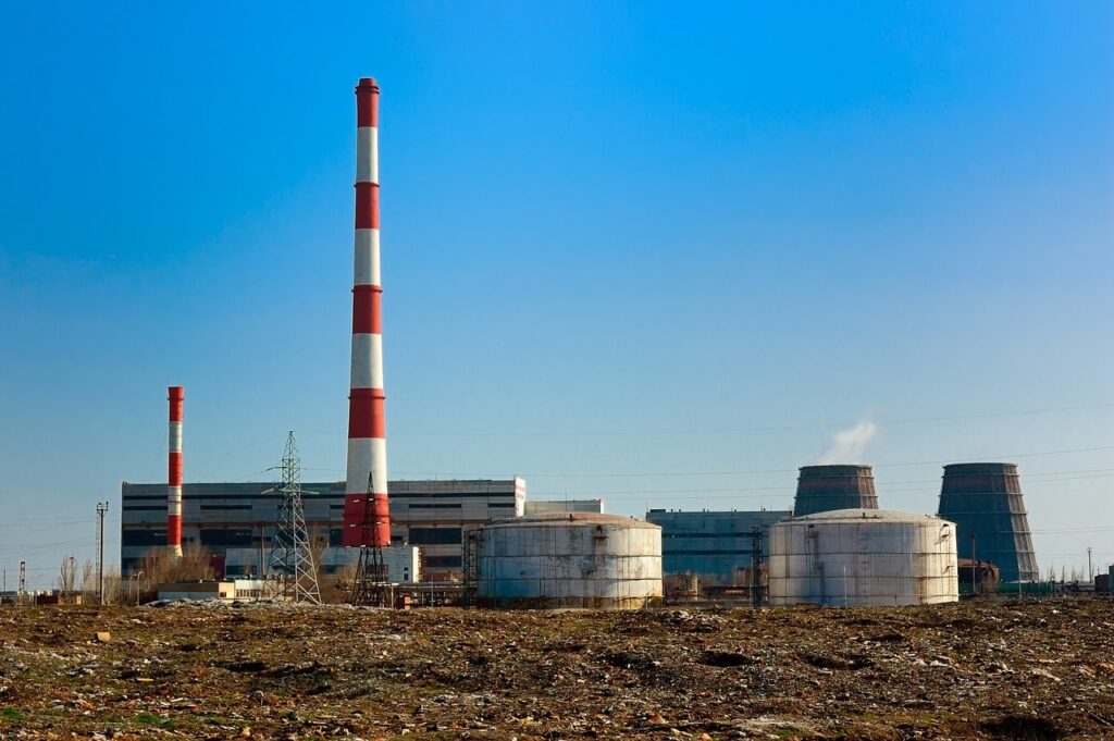 Dieses Foto zeigt ein Industrie-Unternehmen, welches Gewerbegas nutzt zur Energieerzeugung.